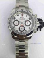 Swiss Grade Replica Rolex Daytona Valjoux 7750 Watch Silver Dial Arabic markers